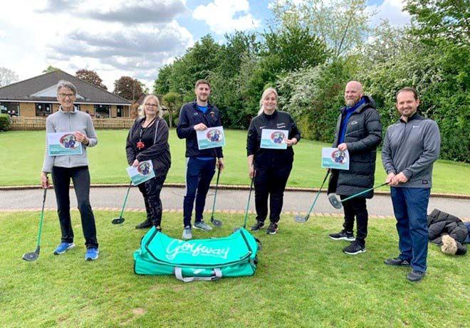 Teachers with Golfway equipment